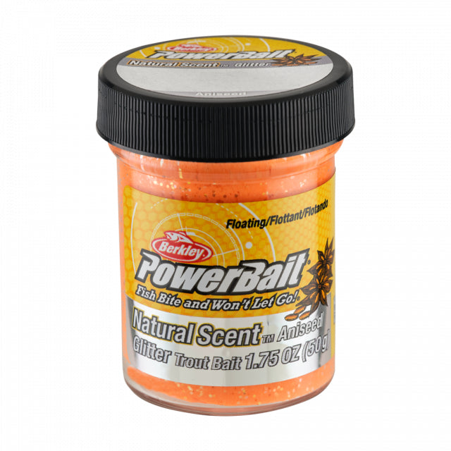 PowerBait Natural Glitter Trout Bait | Aniseed | Model #BGTAFO2