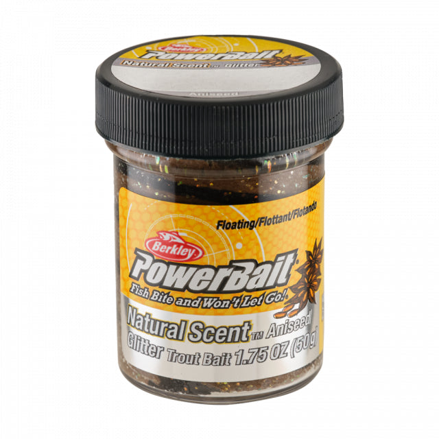 PowerBait Natural Glitter Trout Bait | Aniseed | Model #BGTABBT2