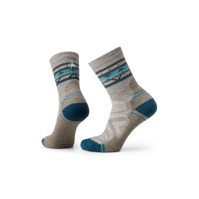 Hike Light Cushion Zig Zag Valley Mid Crew Socks